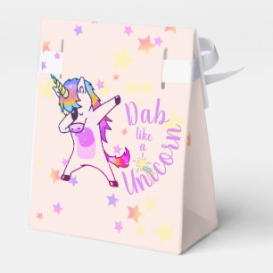 Unicorn Dab Dance Star Personalized Favor Boxes