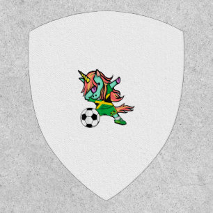 Unicorn Dab Jamaica Soccer Jersey Jamaican Footbal Patch