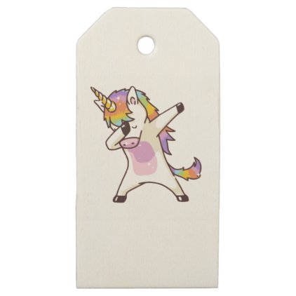 Unicorn Dabbing , gifts for girls Wooden Gift Tags