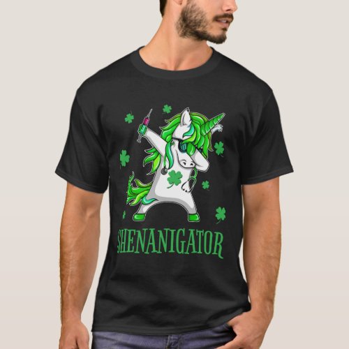 Unicorn Dabbing Shenanigator T_Shirt