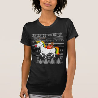 Unicorn Dachshund Christmas T-Shirt