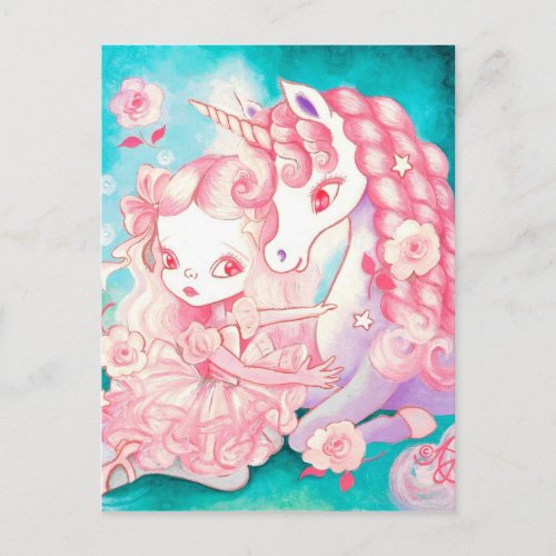 Unicorn Delight Postcard