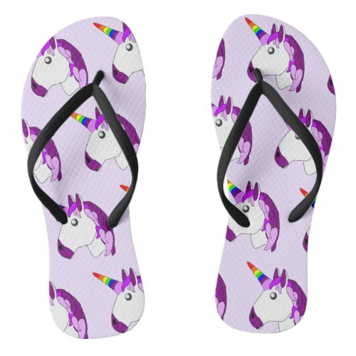 Unicorn Design Flip Flops