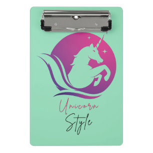Unicorn design mini clipboard