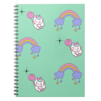 Unicorn design notebook for kids