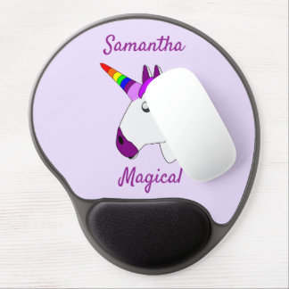 Unicorn Design Personalised Gel Mouse Pad