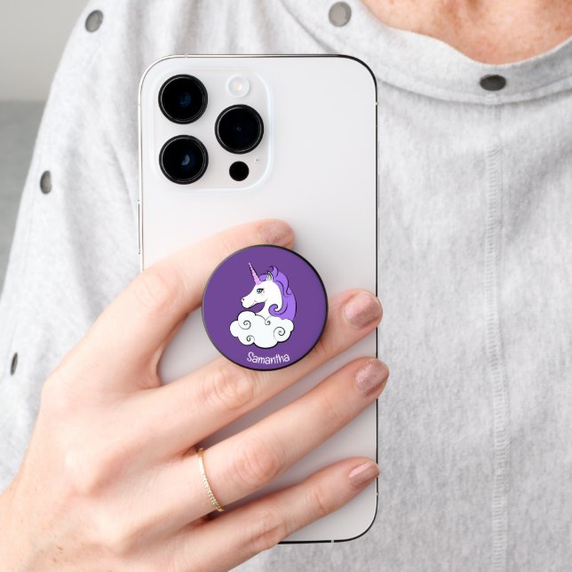 Unicorn Design Smartphone PopSocket (Hand)
