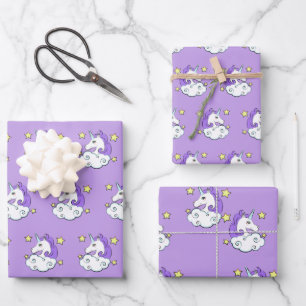 Unicorn Design Wrapping Paper Sheets