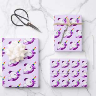 Unicorn Design Wrapping Paper Sheets