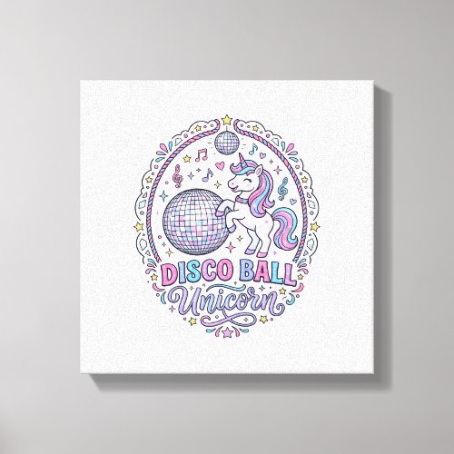 Unicorn Disco Ball Unicorn Playful Print on Demand