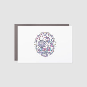Unicorn Disco Ball Unicorn Playful Print on Demand Car Magnet