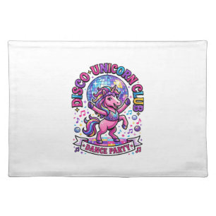Unicorn Disco Unicorn Club Commercial Shirt Graphi Cloth Placemat