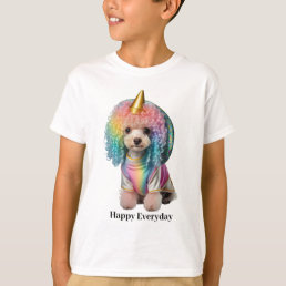 Unicorn Dog Poodle T-Shirt