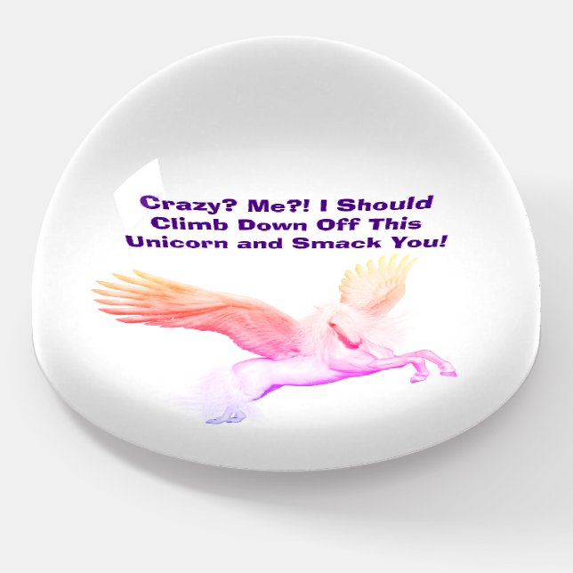 Unicorn Dome Paperweight (Angled)
