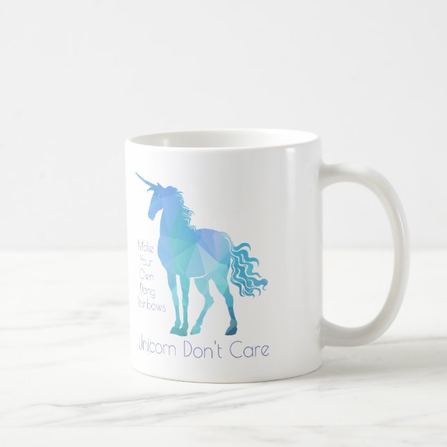Unicorn Don't Care Coffee Mug (Right)