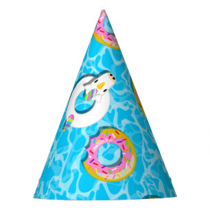 Unicorn & Donut Floaties Party Hat