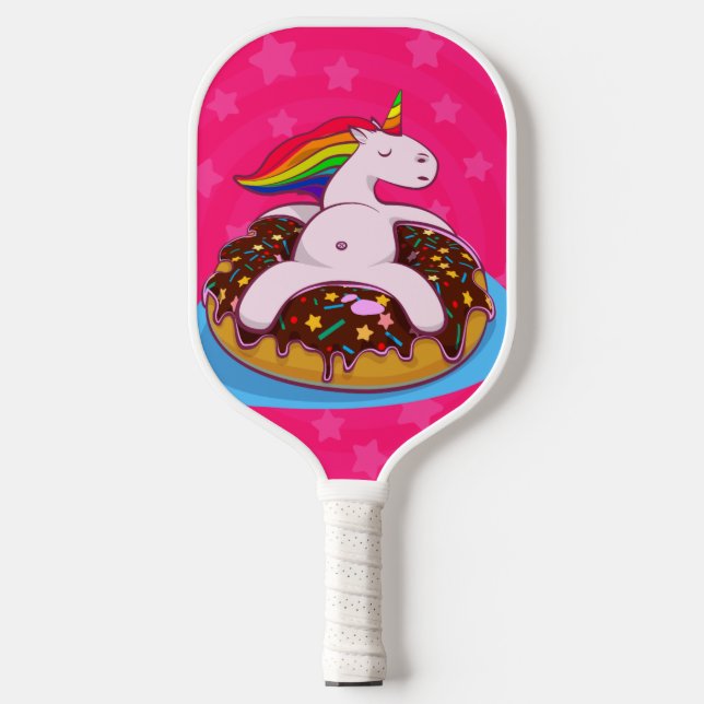Unicorn Donut Pickleball Paddle (Front)