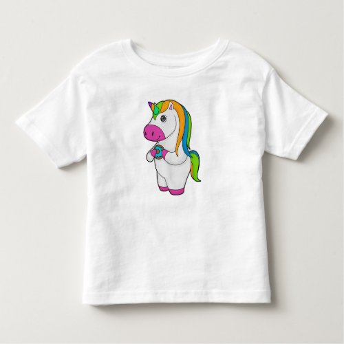 Unicorn Donut Toddler T_shirt