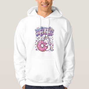 Unicorn Donut Touch My Magic Gift Idea Sticker and Hoodie