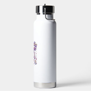 Unicorn Donut Touch My Magic Gift Idea Sticker and Water Bottle