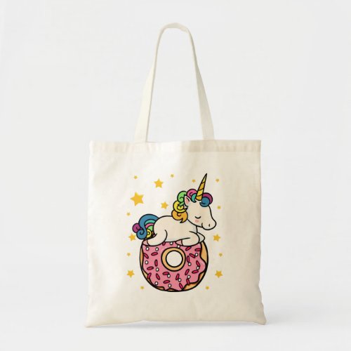 Unicorn Donut Unicorn Donut Tote Bag