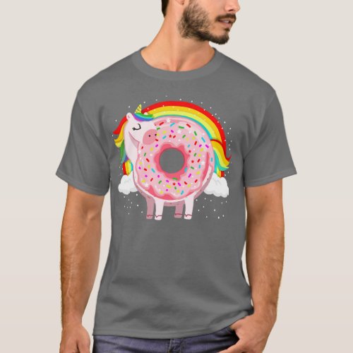 Unicorn Donut Unicorn Lover  T_Shirt