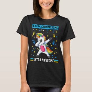 Unicorn Down syndrome awareness extra chromosome e T-Shirt