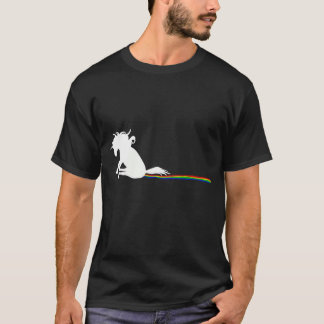 Unicorn Dragging Rainbows- Funny Adult T-Shirts Gi