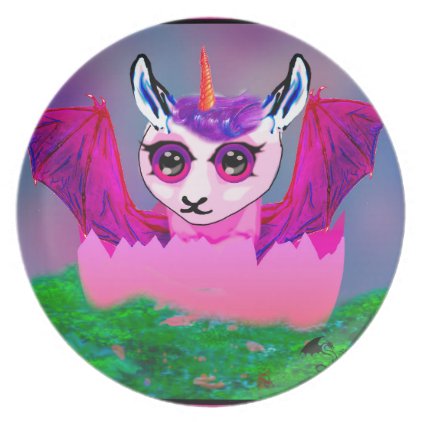 unicorn dragon llama Horse Pegasus Pony Plate