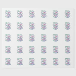 Unicorn Dream Big Little Unicorn Gift Idea Vector  Wrapping Paper