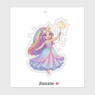 Unicorn Dream Princess Sticker