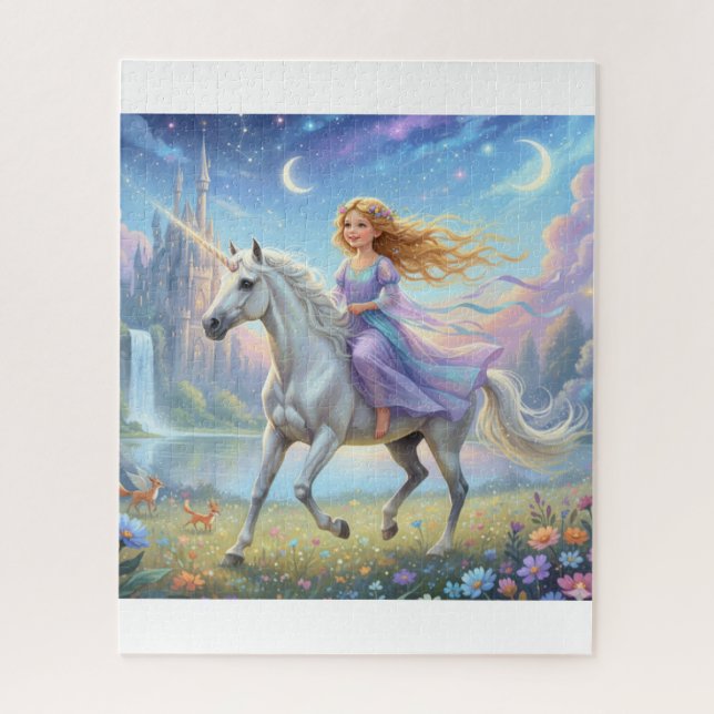 Unicorn Dreams and Moonlight Jigsaw Puzzle (Vertical)