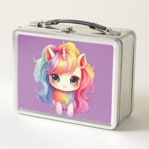 Unicorn Dreams: Back-to-School  Metal Lunch Box