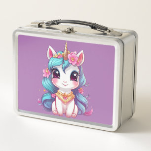 Unicorn Dreams: Back-to-School  Metal Lunch Box