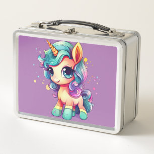 Unicorn Dreams: Back-to-School  Metal Lunch Box