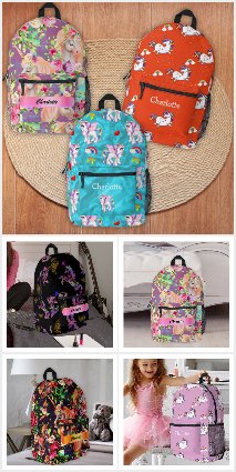 Unicorn Dreams Personalized Backpacks