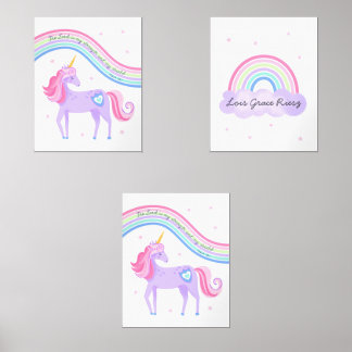Unicorn Dreams  Wall Art Sets