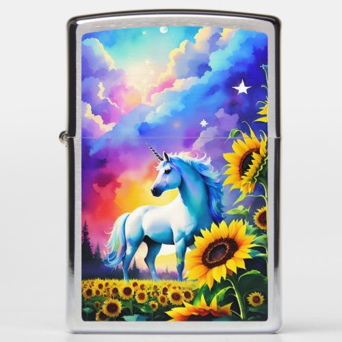 Unicorn Dreams Watercolor  Zippo Lighter