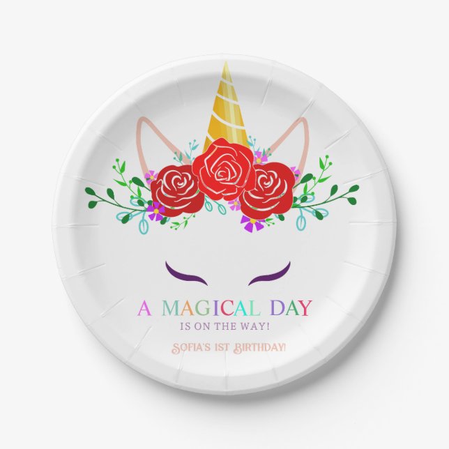 Unicorn Dust Paper Plates (Front)