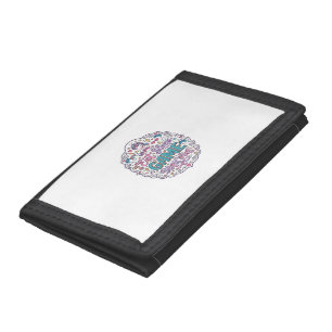 Unicorn Eat Sleep Game Unicorn Playful Print on De Trifold Wallet