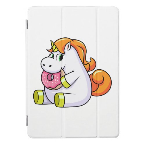 Unicorn Eating Donut Kids iPad Case