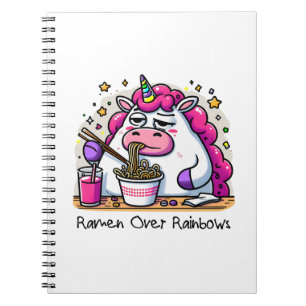 Unicorn Eating Ramen Notebook