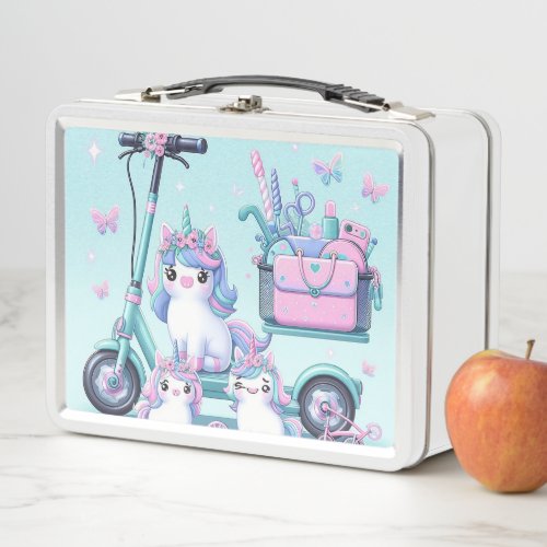 Unicorn Eco Friendly Transportation Metal Lunch Box