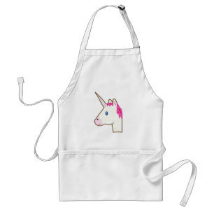 Unicorn emoji adult apron