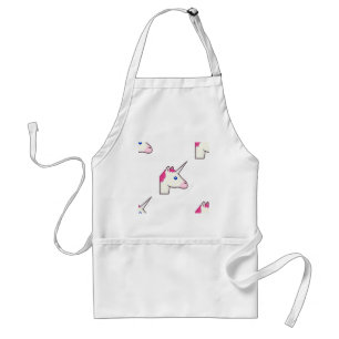 unicorn emoji adult apron