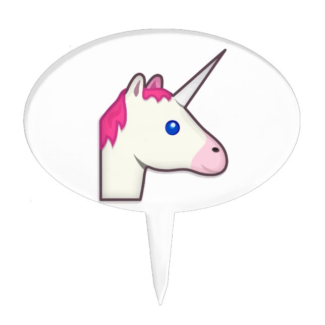 unicorn emoji cake topper (Front)