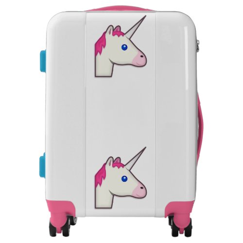 unicorn emoji luggage