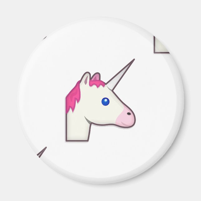 unicorn emoji magnet (Front)