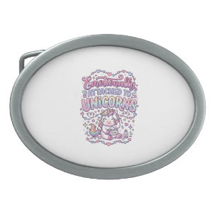 Unicorn Emotionally Attached to Unicorns Original  Belt Buckle