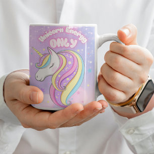 Unicorn Energy Only Pink Kids Ceramic mug